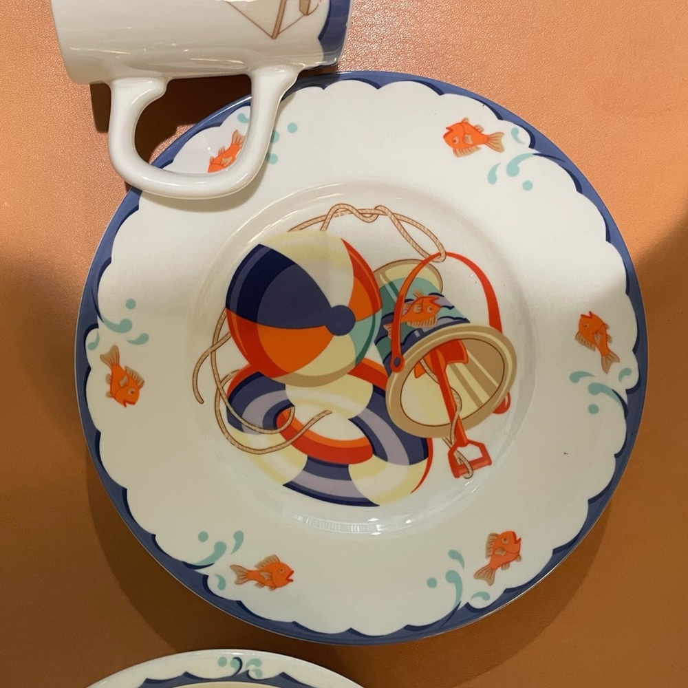 🆕 Tiffany Seashore China Set - Picture 6 of 11
